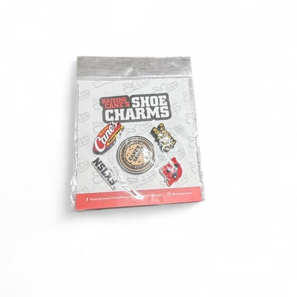 Raising canes shoe charms